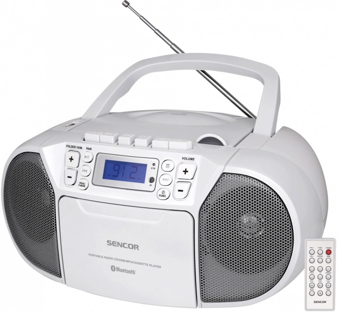 Radiomagnetofon med CD, MP3, USB og Bluetooth