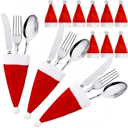 Bestik etuier - Julemands huer, 12 stk. Ruhhy 22303