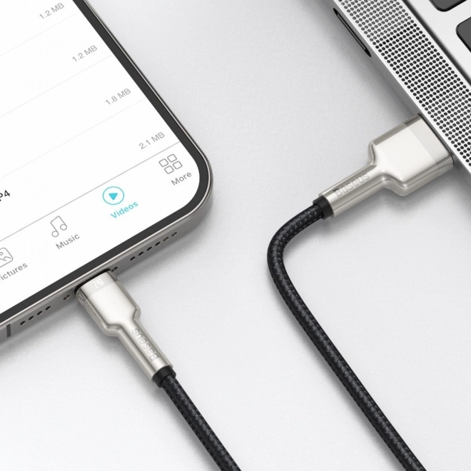 USB kabel til Lightning Baseus Cafule, 2,4A, 1m (sort)