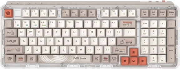 Mekanisk tastatur MIIIW Z980 Promax Trådløs 2.4G Kaffe