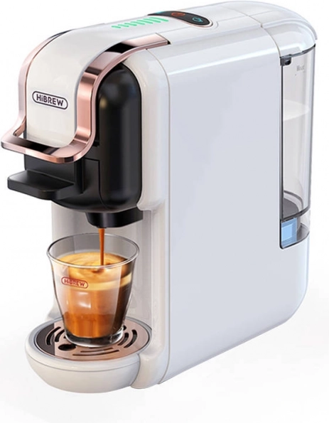 HiBREW kapselkaffemaskine 5 i 1 hvid