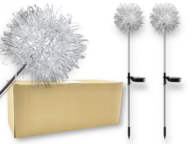 Solcelle have LED lampe i form af et træ - 2 stk