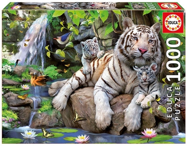 Puslespil Hvide Tigre 1000 stk