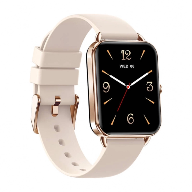 Praktiske smartwatch Colmi P20 i gylden farve