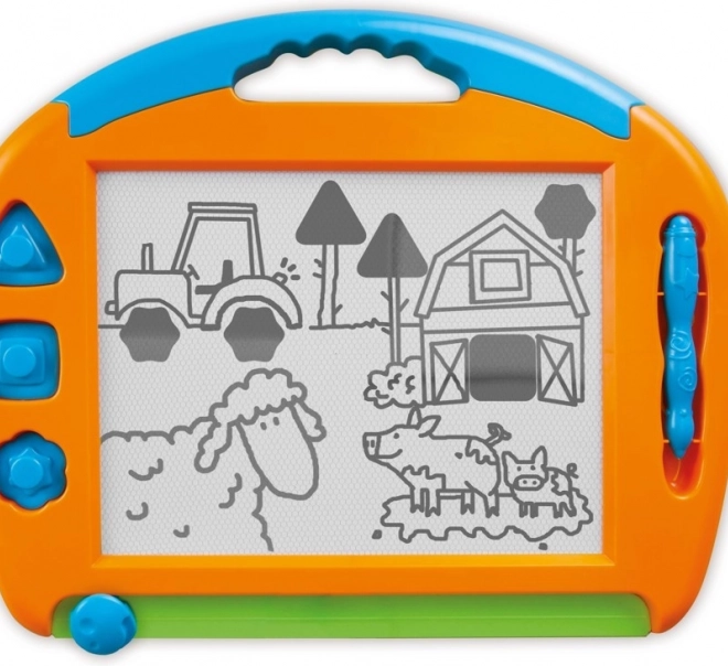 3 magnetiske stempler og stylus på snor