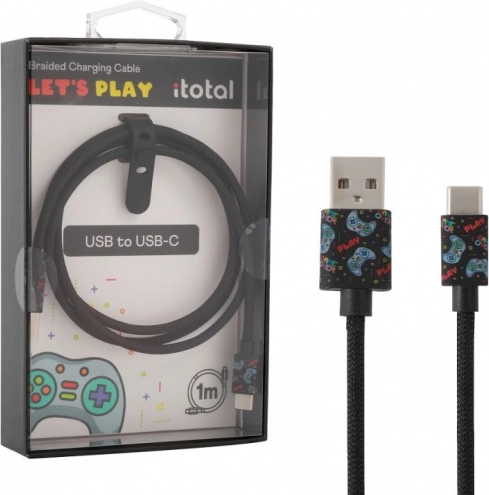 Gaming USB‑C opladnings- og datakabel med rem