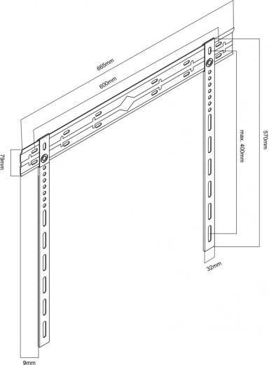 Universel VESA-kompatibilitet op til 600 × 400