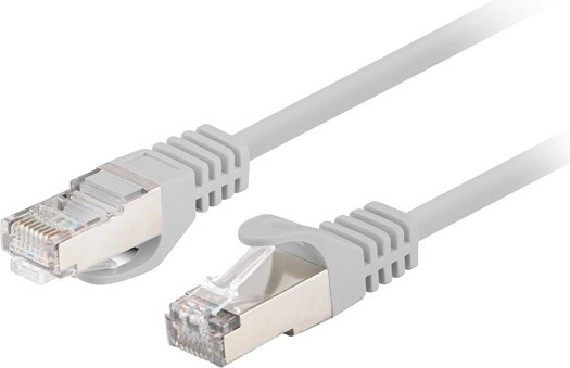 Patchkabel kat.6 FTP 0,5 m grå pakke med 10 stk.