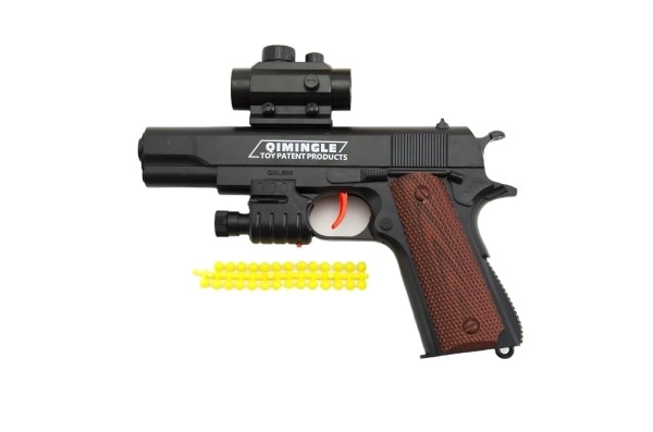 Plastpistol til bløde kugler - 20 cm