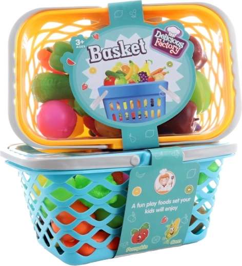 Praktisk kurv med låg og håndtag