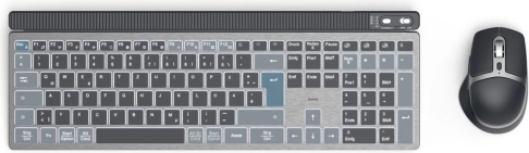 Trådløst Hama-tastatur og -mus med bagbelysning