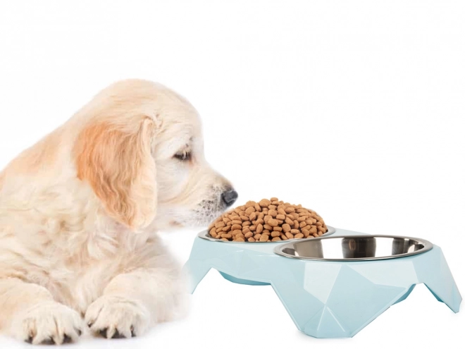 Dobbelt skål til hunde og katte 350 ml x 2