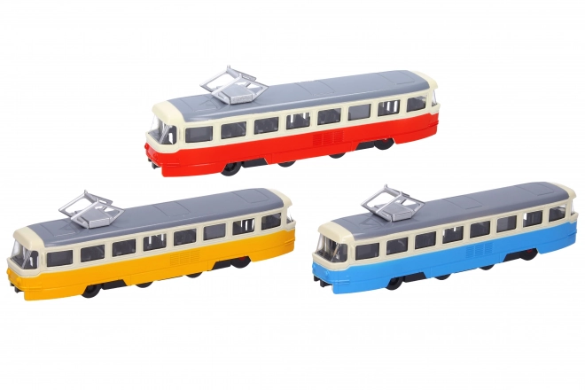 Tramvogn metal med effekter 16 cm
