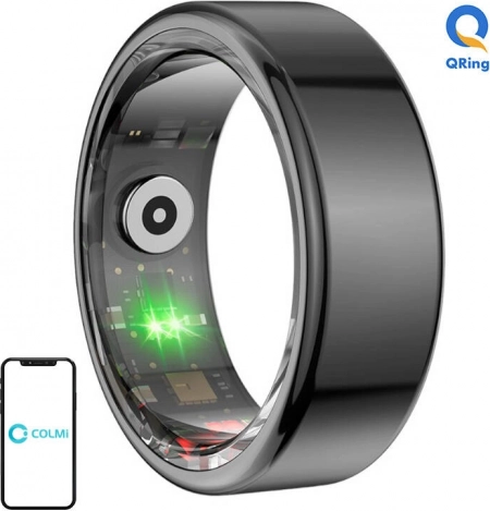 Smart ring Colmi R02, størrelse 9, sort
