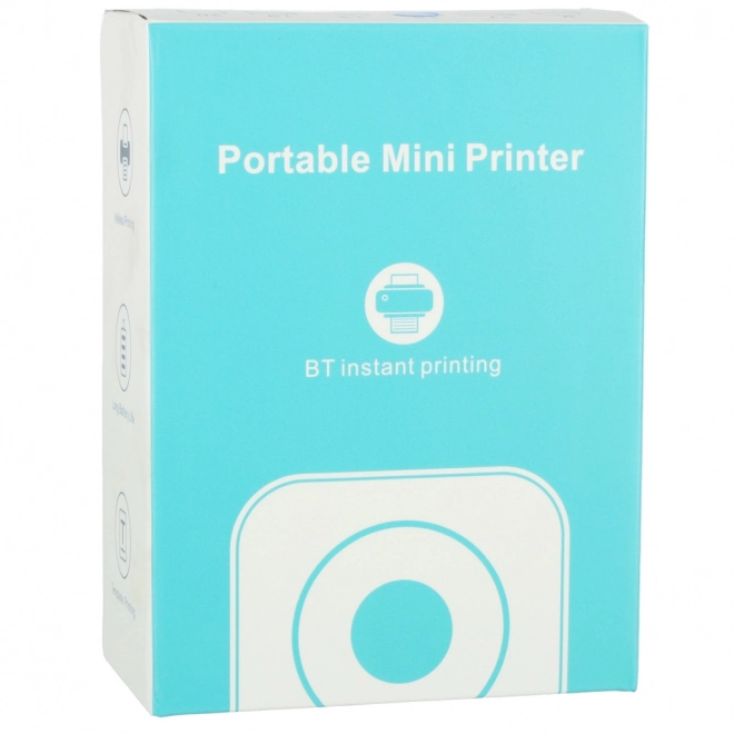 Mobil mini printer til termisk udskrivning Kat Blå