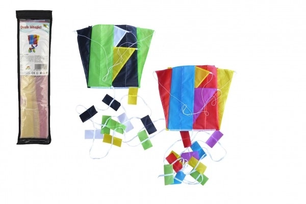 Farverig flyvende drage nylon 60x45 cm