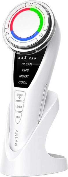 ultralyd ansigtsmassageapparat med lysterapi anlan