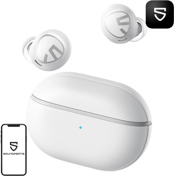 Trådløse høretelefoner Soundpeats Free2 Classic hvid