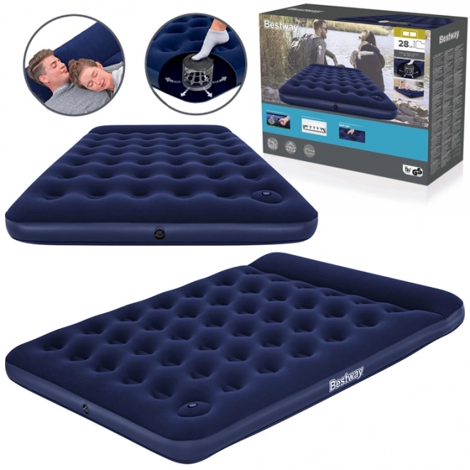 Oppustelig madras Queen med indbygget pumpe fra Bestway