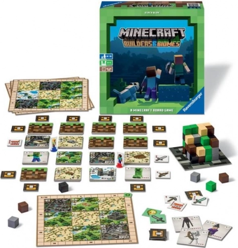 Ravensburger Minecraft: Builders & Biomes – brætspil