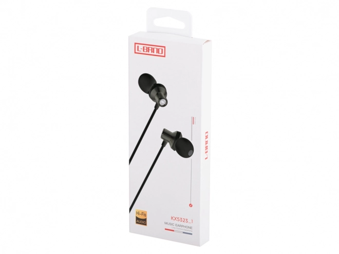 sorte kablede hovedtelefoner med 3,5 mm jackstik