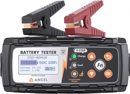 2-i-1 batteritester og oplader til bilbatterier ANCEL BT521