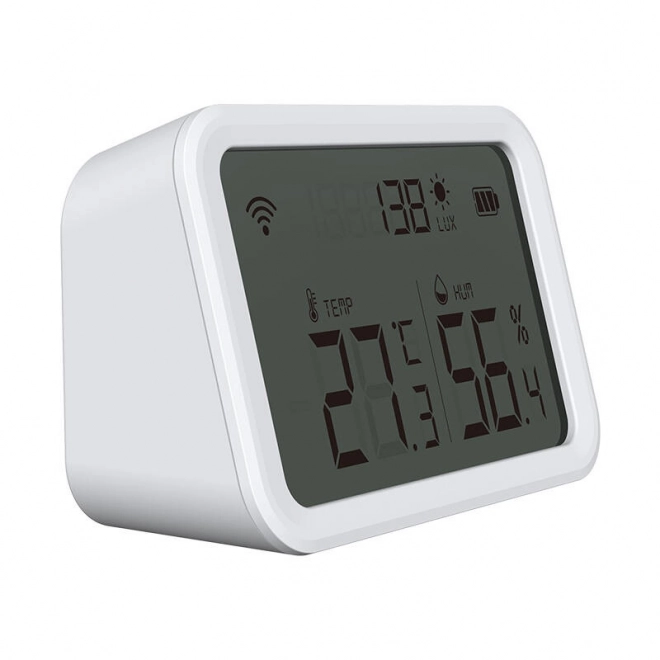 Temperatur- og fugtighedssensor med display og Wi-Fi-tilslutning