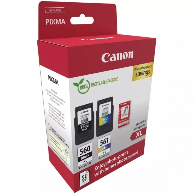 Toner Canon PG-560XL/CL-561XL med fotopapir