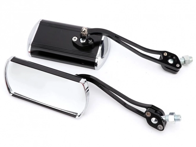 Aluminiumspejl til motorcykel med let holder og adapter