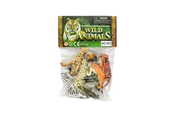 Dyr safari ZOO sæt 6 stk