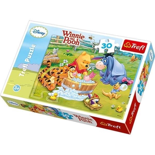 Puzzle Sødgrisens Badekar - Peter Plys