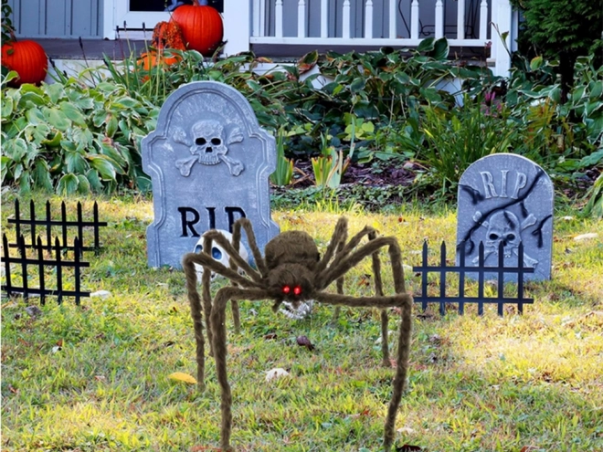 Kæmpe halloween edderkop tarantel dekoration