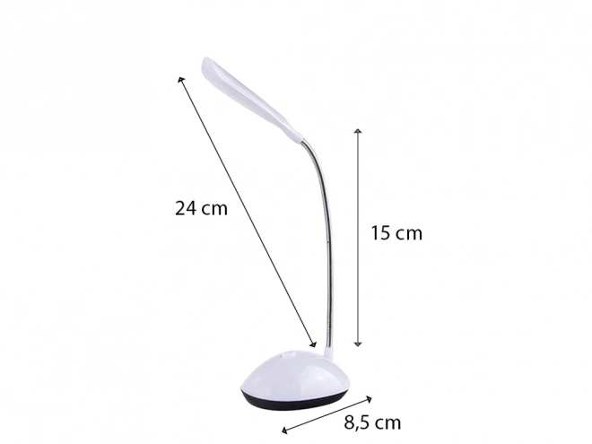 Hvid skolebords-LED-lampe