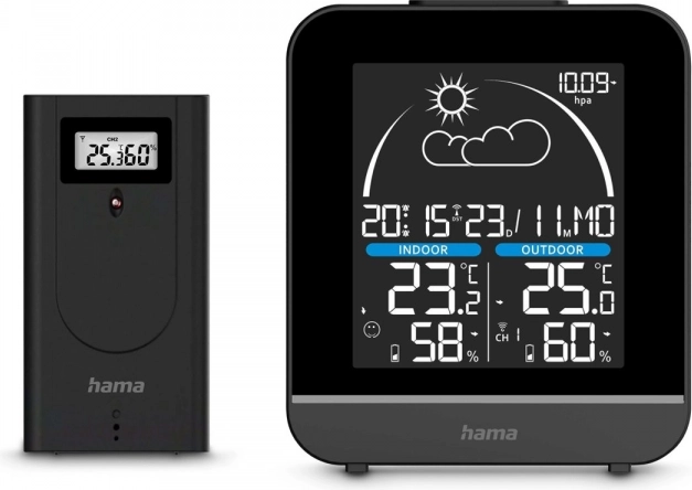 Digital vejrstation Hama La Gomera sort