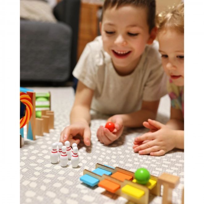 Træ klodser domino / domino puslespil Tooky Toy