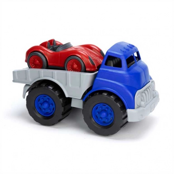 Lastbil med racerbil Green Toys