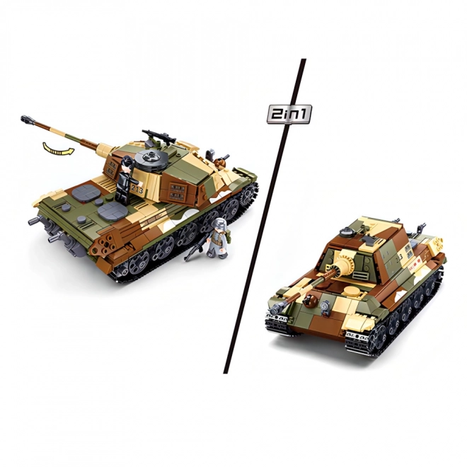 Sluban Kampen om Budapest M38-B0980 Tysk tung tank Tiger II 2 i én