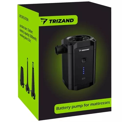 Trådløs batteridrevet pumpe til madrasser Trizand