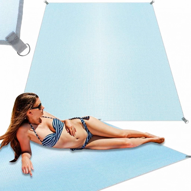Strandmåtte sandfri XXL 200x200cm