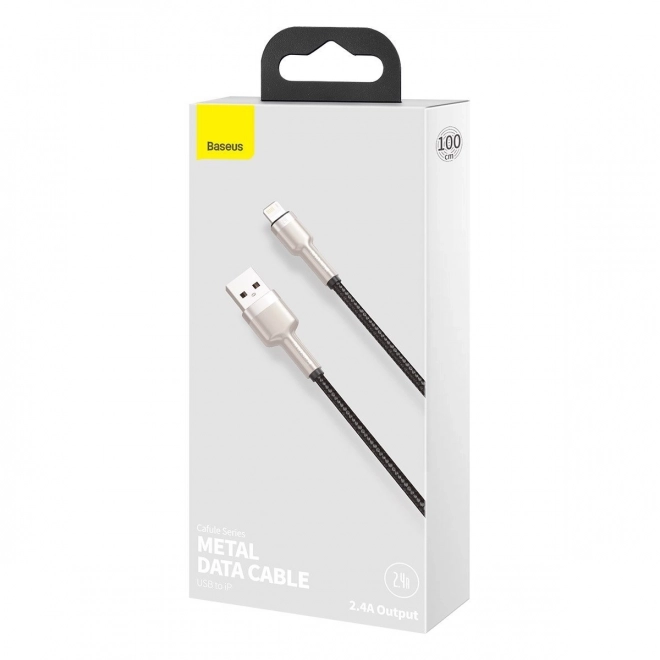 USB kabel til Lightning Baseus Cafule, 2,4A, 1m (sort)