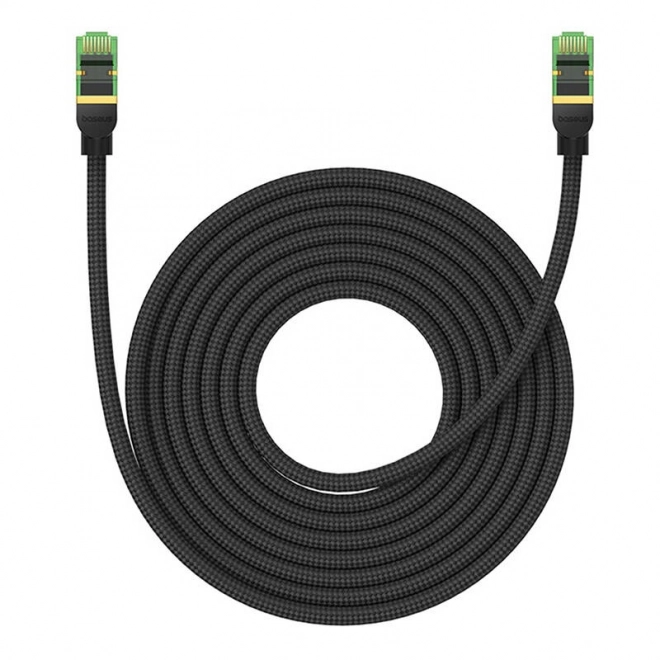 Flettet netværkskabel cat.8 Baseus Ethernet RJ45, 40 Gb/s, 8 m (sort)