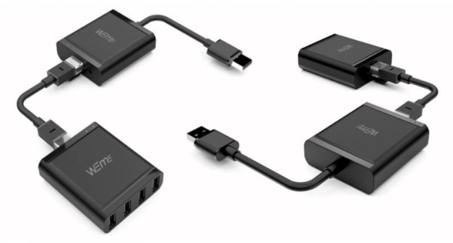 USB 2.0 forlænger over IP 4x USB 60m