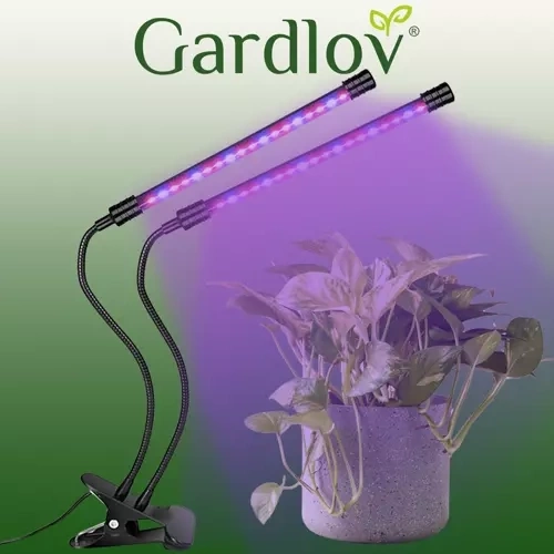 Lampe 20 LED 2 stk til plantevækst