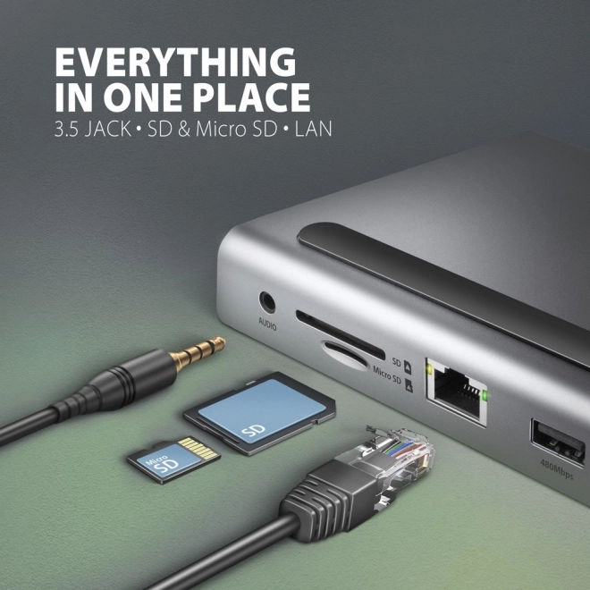 Flereport USB-C hub 11v1 5Gbps