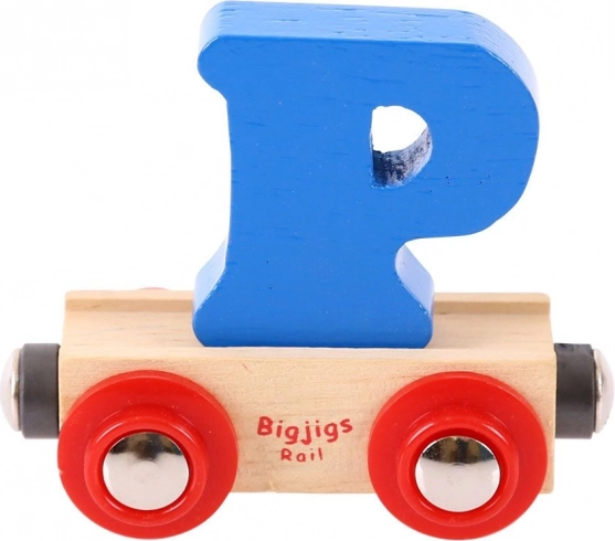 Vogn med bogstavet P Bigjigs Rail