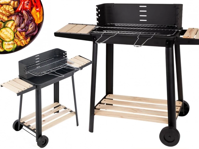Stor havegrill til trækul