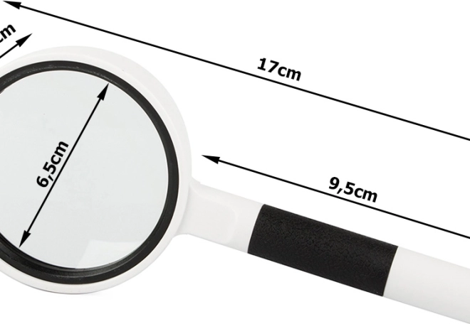 Klar glaslinse 65 mm
