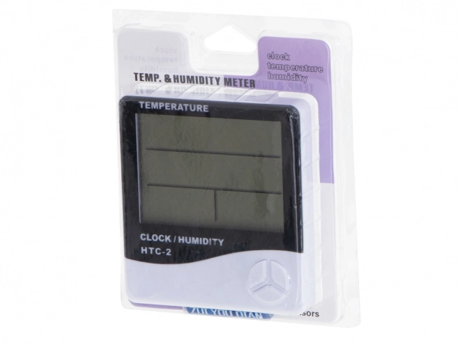 5-i-1 termometer, hygrometer og ur HTC
