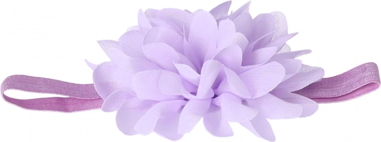 Rosa hårbånd med blomstermotiv