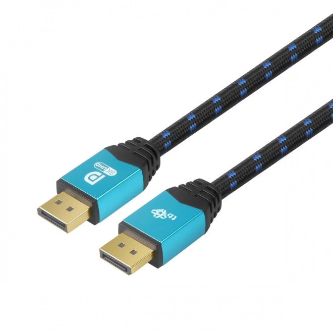 DisplayPort kabel 8K UHD med blå stik 2 m